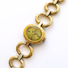 Load image into Gallery viewer, Vintage 1974 Gold-Plated Seiko Ladies&#39; Mechanical Watch with Oval Dial and Ornate Case
