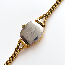 Load image into Gallery viewer, Vintage Gold-Plated Orient Ladies&#39; Mechanical Watch with Thin Chain Bracelet and Ornate Case
