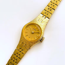 Load image into Gallery viewer, Vintage 1970s Gold-Plated Seiko Ladies&#39; Mechanical Watch with Round Dial
