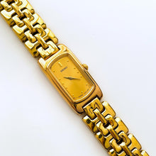 Load image into Gallery viewer, Vintage 1990s Gold-Plated Ladies&#39; Seiko Quartz Watch With Rectangular Dial
