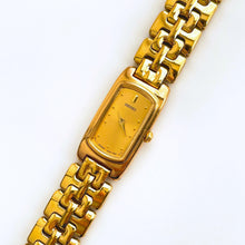 Load image into Gallery viewer, Vintage 1990s Gold-Plated Ladies&#39; Seiko Quartz Watch With Rectangular Dial
