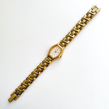 Load image into Gallery viewer, Vintage 1990s Gold-Plated Ladies&#39; Seiko Quartz Watch with White Dial and Intricate Bracelet - Boxed
