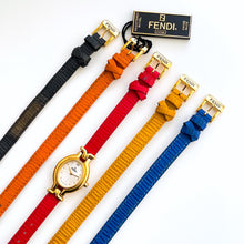 Load image into Gallery viewer, Rare Vintage 1990s Boxed Vintage Fendi 640L Quartz Watch with 5 Interchangeable Leather Straps
