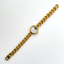 Load image into Gallery viewer, Vintage Ladies&#39; Gold-Plated Next Sun &amp; Moon Quartz Watch with Curb Chain Bracelet
