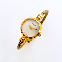 Load image into Gallery viewer, Vintage Ladies&#39; Gold-Tone Gucci 2700.2.L Bangle Quartz Watch with Mother of Pearl Dial
