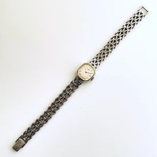 Load image into Gallery viewer, Vintage 1970s Silver-Tone Seiko Ladies&#39; Mechanical Watch with Octagon Dial and Intricate Bracelet
