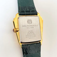 Load image into Gallery viewer, Gold-Plated Bruno Magli Diamond-Set Watch with Statement Dial
