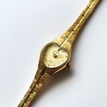 Load image into Gallery viewer, Vintage Ladies Sekonda Gold-Tone Watch with Heart Shaped Dial
