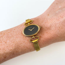 Load image into Gallery viewer, Gold-Plated Raymond Weil Mechanical Watch with Black Oval Dial
