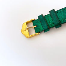 Load image into Gallery viewer, 90s Ladies&#39; Yves Saint Laurent Quartz Watch with Green Strap and Dial
