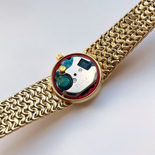 Load image into Gallery viewer, 1978 Gold-Plated Ladies&#39; Bulova Accutron Quartz Watch With Braided Mesh Bracelet
