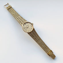 Load image into Gallery viewer, 1978 Gold-Plated Ladies&#39; Bulova Accutron Quartz Watch With Braided Mesh Bracelet
