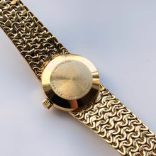 Load image into Gallery viewer, 1978 Gold-Plated Ladies&#39; Bulova Accutron Quartz Watch With Braided Mesh Bracelet
