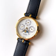 Load image into Gallery viewer, Very Rare Unisex 90s Gucci Moonphase Quartz Watch with Three Sub-Dials
