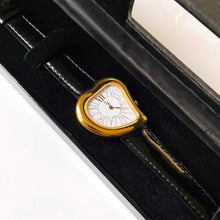 Load image into Gallery viewer, Vintage Yves Saint Laurent Gold-Plated Ladies&#39; Quartz Watch with Heart Shaped Dial
