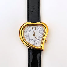 Load image into Gallery viewer, Vintage Yves Saint Laurent Gold-Plated Ladies&#39; Quartz Watch with Heart Shaped Dial
