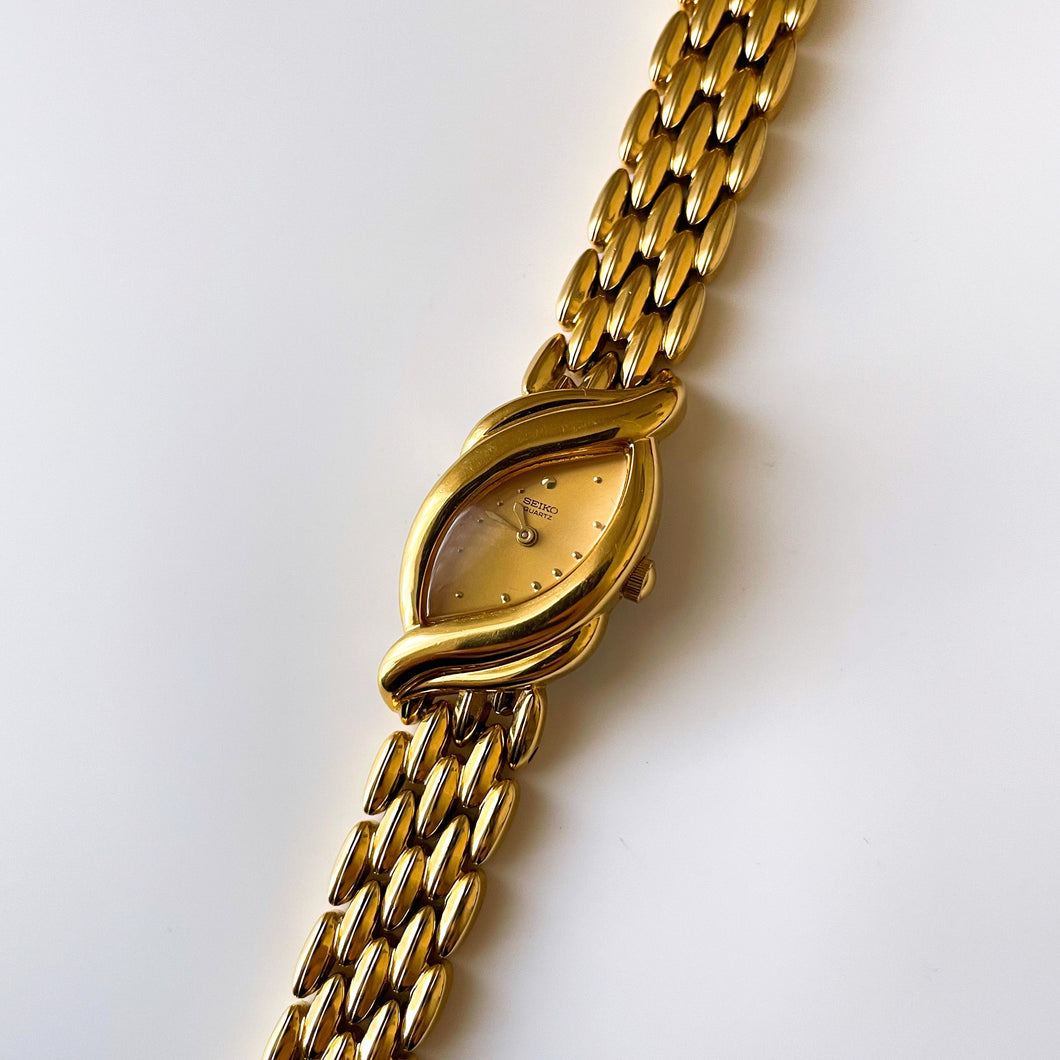 Rare 1993 Ladies' Asymmetrical Gold-Tone Seiko Quartz Watch