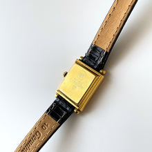 Load image into Gallery viewer, Ladies&#39; Raymond Weil Tank Style Quartz Watch With Gold-Plated Case and Leather Strap
