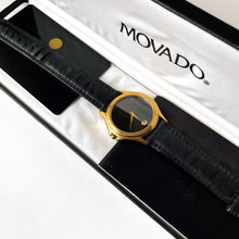 Load image into Gallery viewer, Gents/Unisex Movado Museum Quartz Watch With Black Leather Strap
