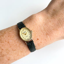 Load image into Gallery viewer, 1970s Ladies&#39; Sekonda Mechanical Watch with Leather Strap
