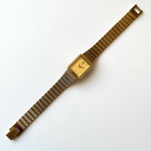 Load image into Gallery viewer, 1988 Ladies&#39; Gold-Tone Seiko Quartz Watch with Rectangular Dial
