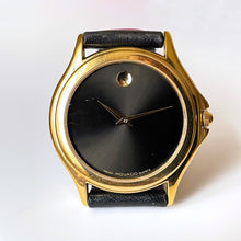 Load image into Gallery viewer, Gents/Unisex Movado Museum Quartz Watch With Black Leather Strap
