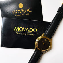 Load image into Gallery viewer, Gents/Unisex Movado Museum Quartz Watch With Black Leather Strap
