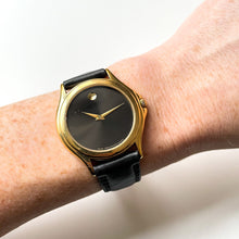 Load image into Gallery viewer, Gents/Unisex Movado Museum Quartz Watch With Black Leather Strap
