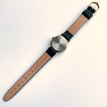 Load image into Gallery viewer, Vintage Ladies&#39; Imado Moon Phase Watch with Black Leather Strap
