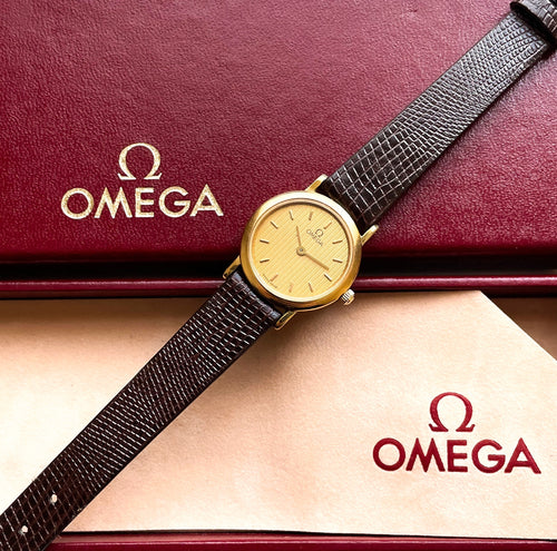 Tiny 1980s Omega De Ville Ladies' Vintage Quartz Watch