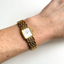 Load image into Gallery viewer, Thin 1990 Gold-Plated Ladies&#39; Seiko Quartz Watch
