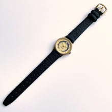 Load image into Gallery viewer, Vintage Ladies&#39; Imado Moon Phase Watch with Black Leather Strap
