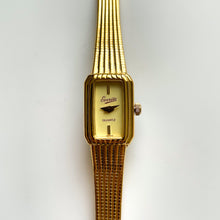 Load image into Gallery viewer, Tiny Ladies&#39; Gold-Tone Everite Quartz Watch with Rectangular Dial
