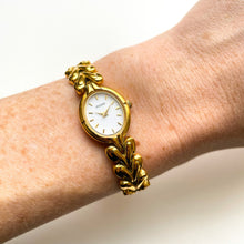 Load image into Gallery viewer, Ladies Pulsar Watch with Gold Tone Bracelet and White Dial
