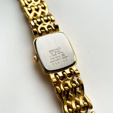 Load image into Gallery viewer, Thin 1990 Gold-Plated Ladies&#39; Seiko Quartz Watch
