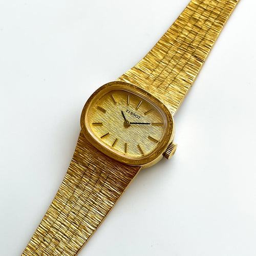 Vintage 1970s Gold-Plated Tissot Ladies Mechanical Watch