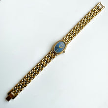 Load image into Gallery viewer, Gold-Tone Accurist Ladies Quartz Watch with Blue Dial
