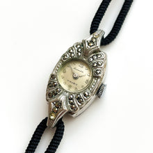 Load image into Gallery viewer, Vintage Swissmobile Ladies&#39; Mechanical Silver Watch with Cordette Strap
