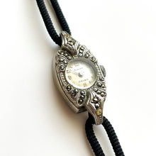 Load image into Gallery viewer, Vintage Swissmobile Ladies&#39; Mechanical Silver Watch with Cordette Strap
