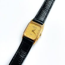 Load image into Gallery viewer, Ladies&#39; Raymond Weil Tank Style Quartz Watch With Gold-Plated Case and Leather Strap
