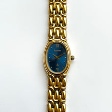 Load image into Gallery viewer, Gold-Tone Accurist Ladies Quartz Watch with Blue Dial
