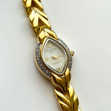 Load image into Gallery viewer, Gold-Plated Ladies&#39; Marcel Drucker Collection Watch Set with Genuine Diamonds
