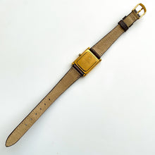 Load image into Gallery viewer, Ladies&#39; Raymond Weil Tank Style Quartz Watch With Gold-Plated Case and Leather Strap
