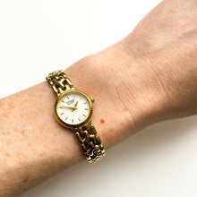 Load image into Gallery viewer, Vintage Gold-Tone Ladies&#39; Citizen Quartz Watch with Thin Bracelet
