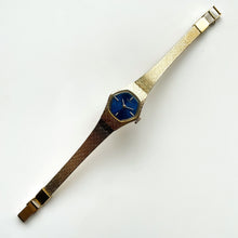 Load image into Gallery viewer, 1974 Gold-Tone Seiko Mechanical Watch with Blue Dial
