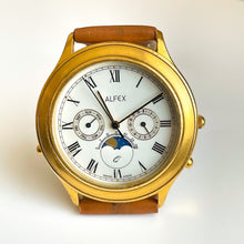 Load image into Gallery viewer, Vintage Men&#39;s / Unisex Alfex Moon Phase Quartz Watch
