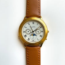 Load image into Gallery viewer, Vintage Men&#39;s / Unisex Alfex Moon Phase Quartz Watch
