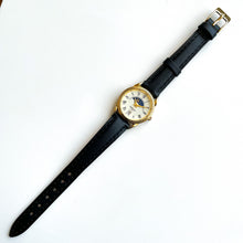 Load image into Gallery viewer, Vintage Constant Sun &amp; Moon Phase Watch with Black Leather Strap
