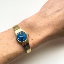 Load image into Gallery viewer, 1974 Gold-Tone Seiko Mechanical Watch with Blue Dial
