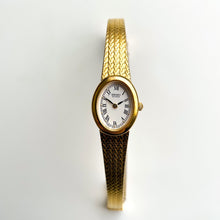 Load image into Gallery viewer, 1990s Ladies&#39; Gold-Tone Seiko Quartz Watch with Oval Dial
